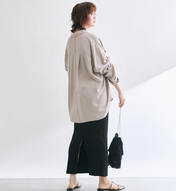  「【セットアップ可】ガーメントダイワイドシャツ」|シャツ・ブラウス|