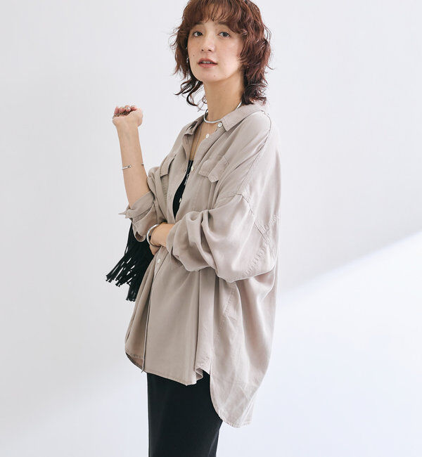  「【セットアップ可】ガーメントダイワイドシャツ」|シャツ・ブラウス|