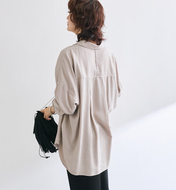  「【セットアップ可】ガーメントダイワイドシャツ」|シャツ・ブラウス|