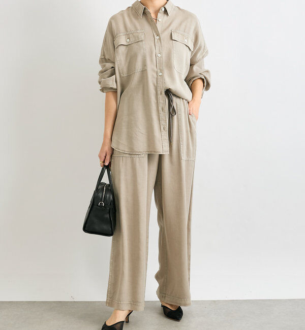  「【セットアップ可】ガーメントダイワイドシャツ」|シャツ・ブラウス|