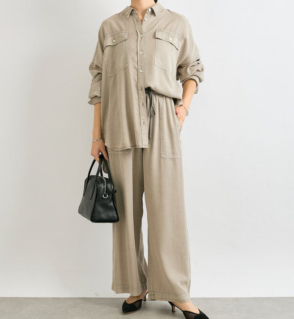 「【セットアップ可】ガーメントダイワイドシャツ」|シャツ・ブラウス|
