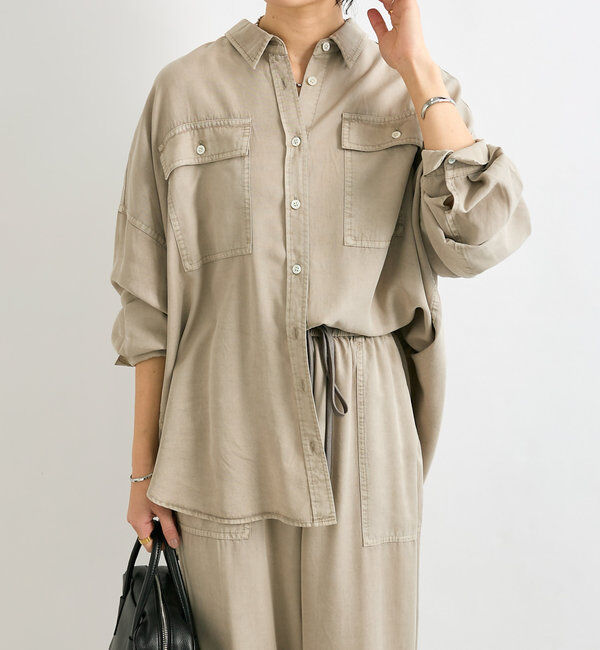  「【セットアップ可】ガーメントダイワイドシャツ」|シャツ・ブラウス|