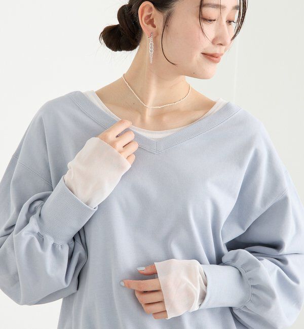  「予約【前後２way仕様】ボートネック2wayスウェット」|Tシャツ・カットソー|