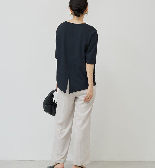  「バックスリットハーフスリーブブラウス」|シャツ・ブラウス|