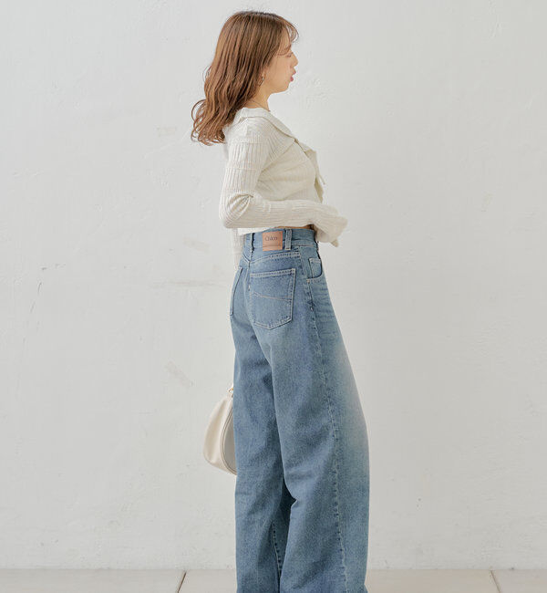  「ラメシアーフリルチビカーディガン」|カーディガン|