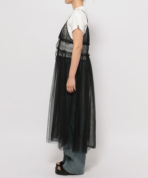 LOWRYS FARM「【前後着用可能】２ＷＡＹチュールキャミワンピース」|ワンピース|