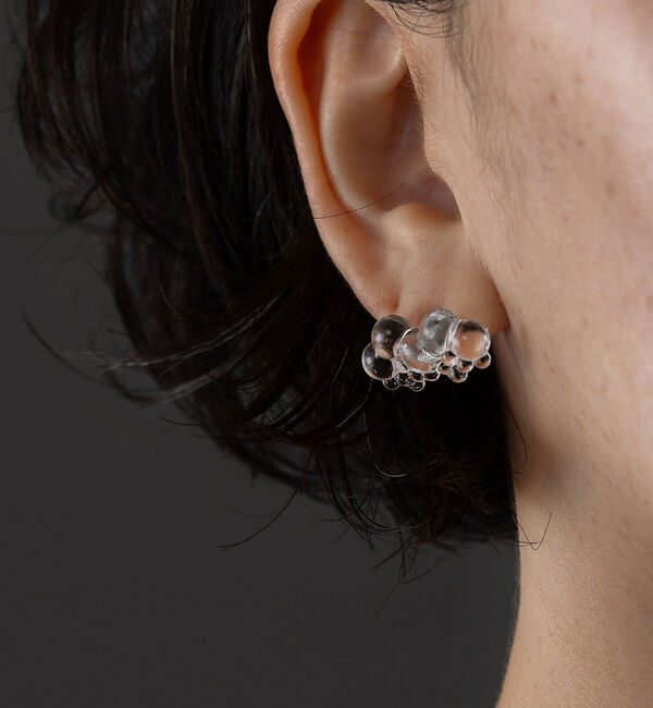 collex「【HARIO Lampwork Factory&times;vue.】ピアス 雪の粒」|ピアス|
