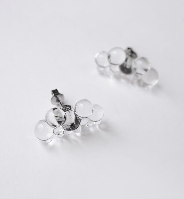 collex「【HARIO Lampwork Factory&times;vue.】ピアス 雪の粒」|ピアス|