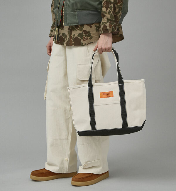 ABAHOUSE「UNIVERSALOVERALL  / ユニバーサルオーバーオール  TOTE」|トートバッグ|ブラック