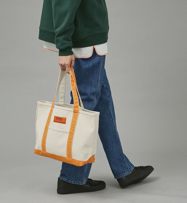 ABAHOUSE「UNIVERSALOVERALL  / ユニバーサルオーバーオール  TOTE」|トートバッグ|オレンジ