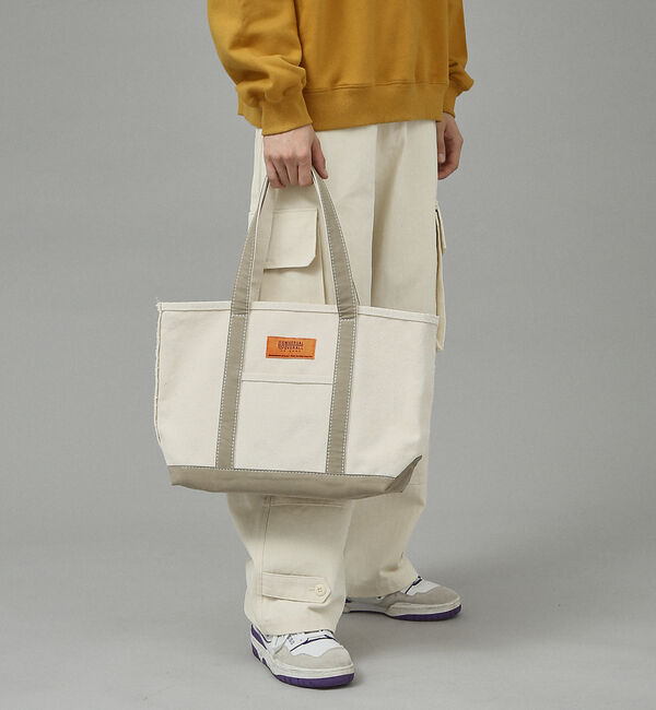 ABAHOUSE「UNIVERSALOVERALL  / ユニバーサルオーバーオール  TOTE」|トートバッグ|ベージュ