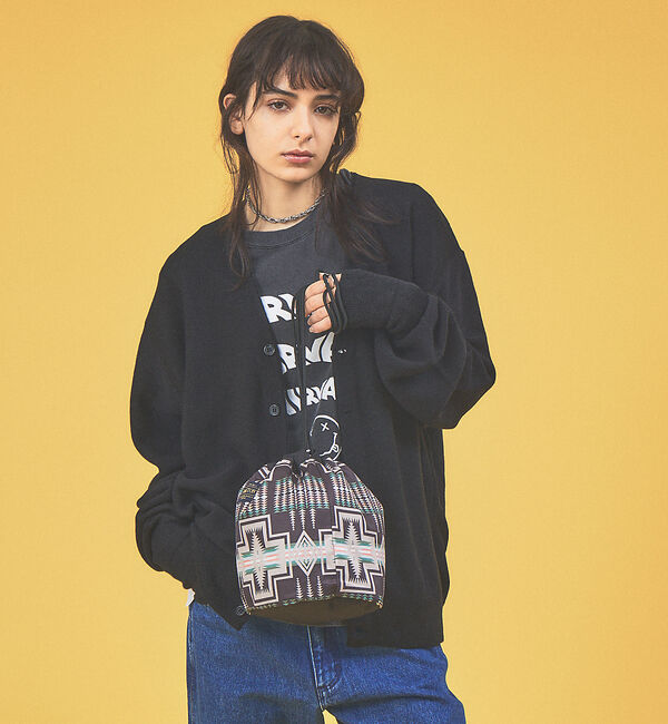 ABAHOUSE「【PENDLETON / ペンドルトン】エフェクトポーチ /  DRAW POU」|ショルダー・メッセンジャー|ブラック