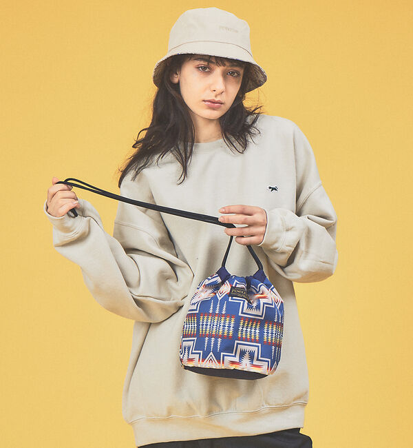 ABAHOUSE「【PENDLETON / ペンドルトン】エフェクトポーチ /  DRAW POU」|ショルダー・メッセンジャー|ネイビー