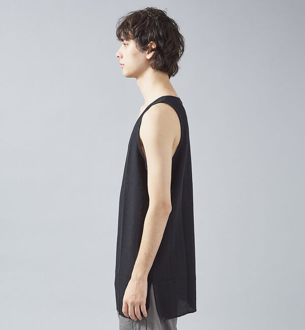 ABAHOUSE「【JEMORGAN /ジェーイーモーガン 】ワッフルロングシルエットタンクトップ」|キャミソール|