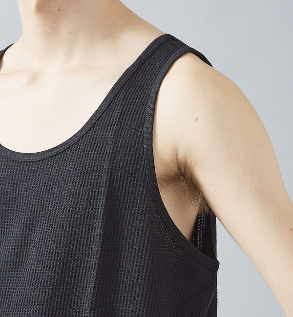 ABAHOUSE「【JEMORGAN /ジェーイーモーガン 】ワッフルロングシルエットタンクトップ」|キャミソール|