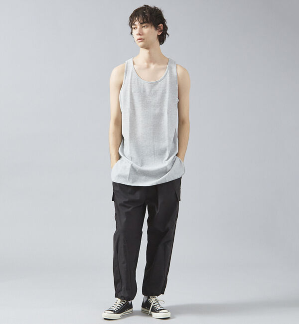 ABAHOUSE「【JEMORGAN /ジェーイーモーガン 】ワッフルロングシルエットタンクトップ」|キャミソール|