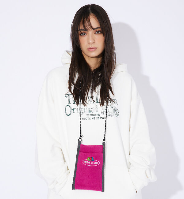 ABAHOUSE「【FRUIT OF THE LOOM/フルーツオブザルーム】FREECE SHO」|ショルダー・メッセンジャー|ピンク