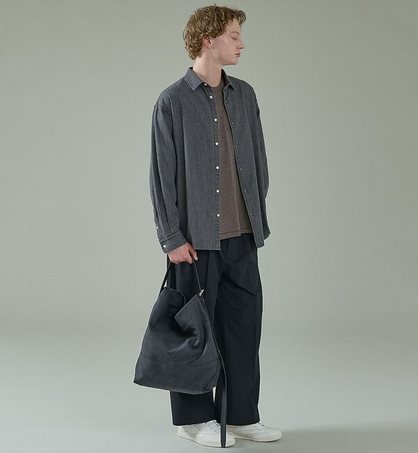 ABAHOUSE「コットンポンチ モダンフィット ボーダーロンT / オーバーサイズ【予約】」|Tシャツ・カットソー|