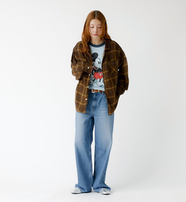 Rouge vif「【REMI RELIEF / レミレリーフ】レーヨンツイルチェックレギュラー シ」|シャツ・ブラウス|