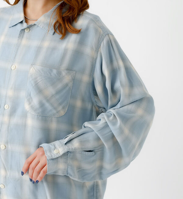 Rouge vif「【REMI RELIEF / レミレリーフ】レーヨンツイルチェックレギュラー シ」|シャツ・ブラウス|