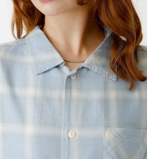 Rouge vif「【REMI RELIEF / レミレリーフ】レーヨンツイルチェックレギュラー シ」|シャツ・ブラウス|
