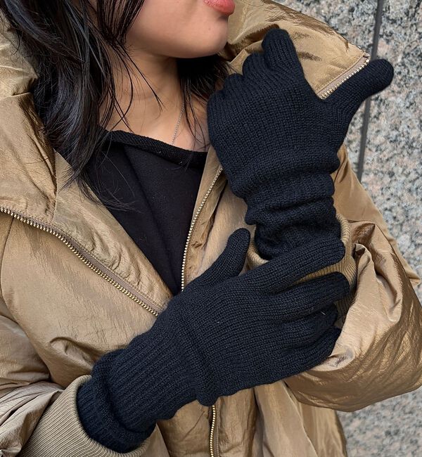 Rouge vif「【WILLIAM BRUNTON/ウィリアム ブラントン】ロングリブ カーフグロ」|手袋|