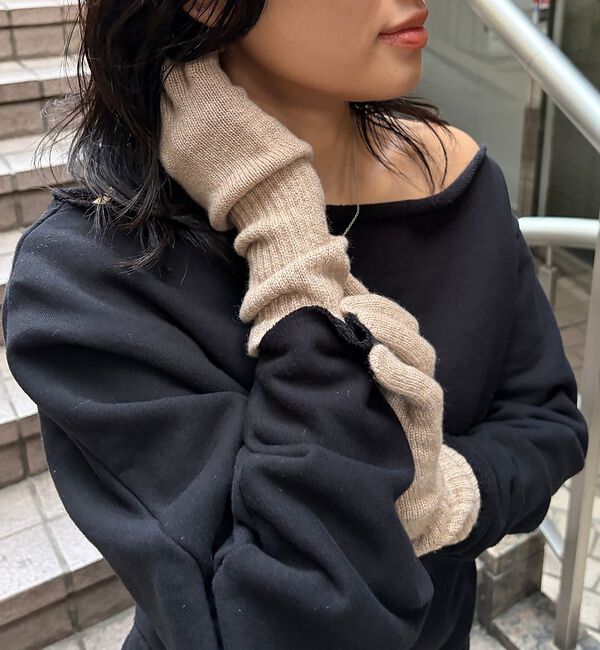 Rouge vif「【WILLIAM BRUNTON/ウィリアム ブラントン】ロングリブ カーフグロ」|手袋|