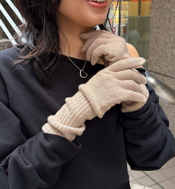 Rouge vif「【WILLIAM BRUNTON/ウィリアム ブラントン】ロングリブ カーフグロ」|手袋|