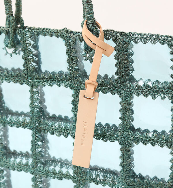 AU BANNISTER「●JAMIRAY コードパッチ クリアトートバッグ」|トートバッグ|