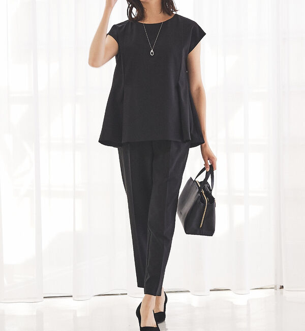 abahouse mavie「【エニデイカセット】フレンチスリーブセットアップ」|スーツ|ブラック