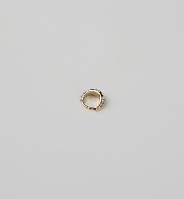 The Store by C' 「【LIZZIE MANDLER】Small Pave Crescent Hoop」|ピアス|