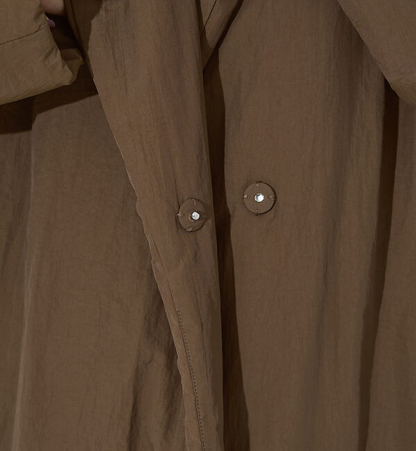 NOMINE「３WAYカラー中綿ロングコート」|ステンカラーコート|