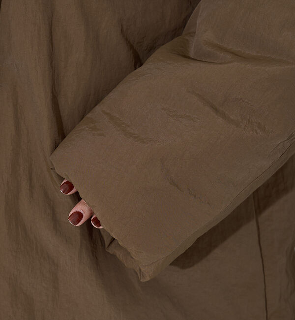 NOMINE「３WAYカラー中綿ロングコート」|ステンカラーコート|