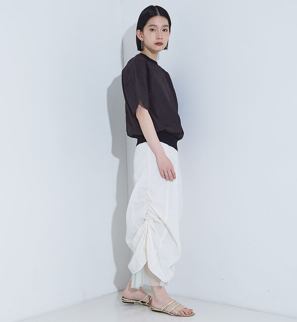 NOMINE「【セットアップ着用可】マルチWAY ドロスト ワッシャー チュール スカート」|スカート|