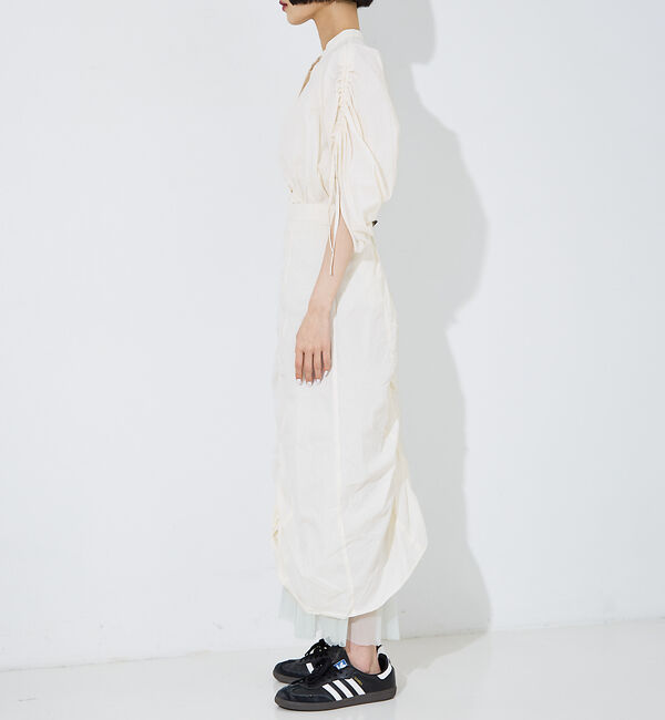 NOMINE「【セットアップ着用可】マルチWAY ドロスト ワッシャー チュール スカート」|スカート|