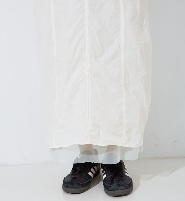 NOMINE「【セットアップ着用可】マルチWAY ドロスト ワッシャー チュール スカート」|スカート|