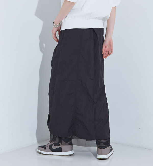 NOMINE「【セットアップ着用可】マルチWAY ドロスト ワッシャー チュール スカート」|スカート|