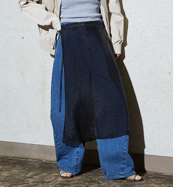 NOMINE「シアー ラップ  スカート」|スカート|