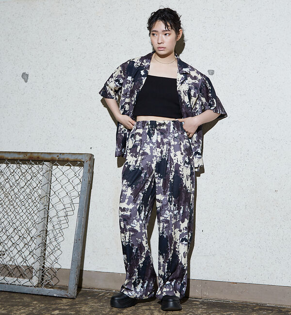 NOMINE「【セットアップ着用可】スプラッシュプリントドロスト パンツ」|その他|