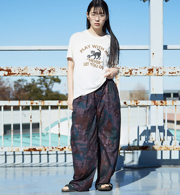 NOMINE「【セットアップ着用可】スプラッシュプリントドロスト パンツ」|その他|