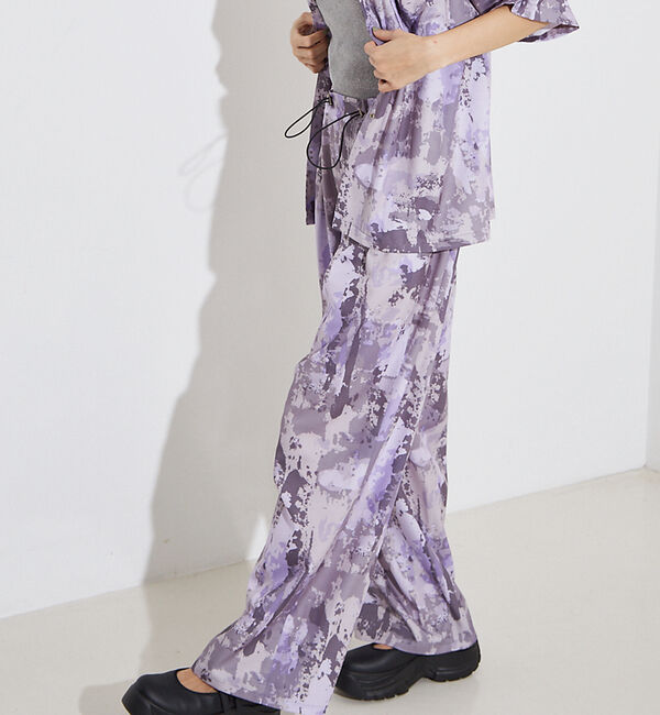 NOMINE「【セットアップ着用可】スプラッシュプリントドロスト パンツ」|その他|