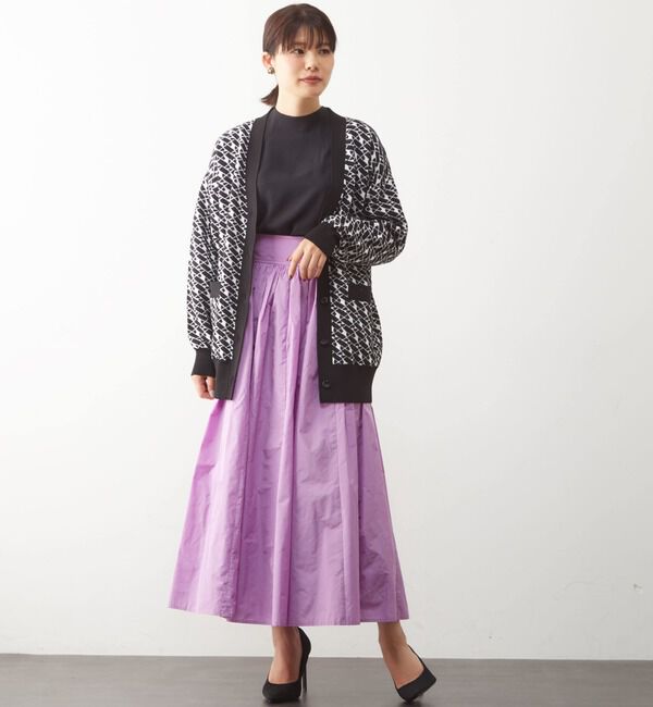  「ニットジャガードカーディガン」|カーディガン|