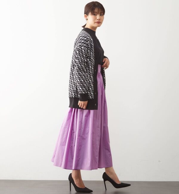  「ニットジャガードカーディガン」|カーディガン|