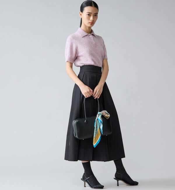 TIARA「アルパカMIX衿ニット」|ニット・セーター|