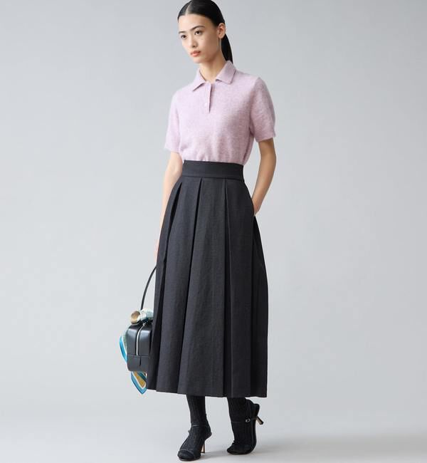 TIARA「アルパカMIX衿ニット」|ニット・セーター|