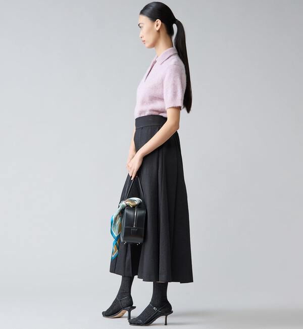 TIARA「アルパカMIX衿ニット」|ニット・セーター|