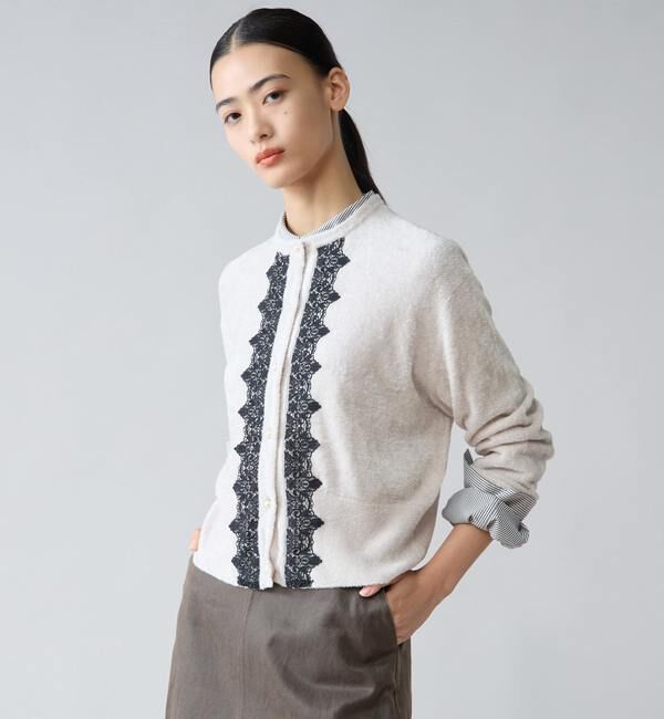 TIARA「レース前立てカーディガン」|カーディガン|