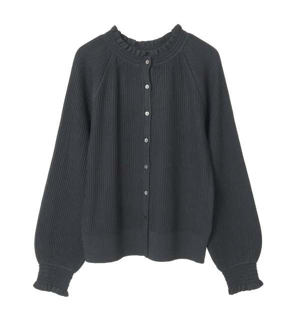 TIARA「【MARILYN MOON/マリリンムーン】フリルカーディガン」|カーディガン|ブラック