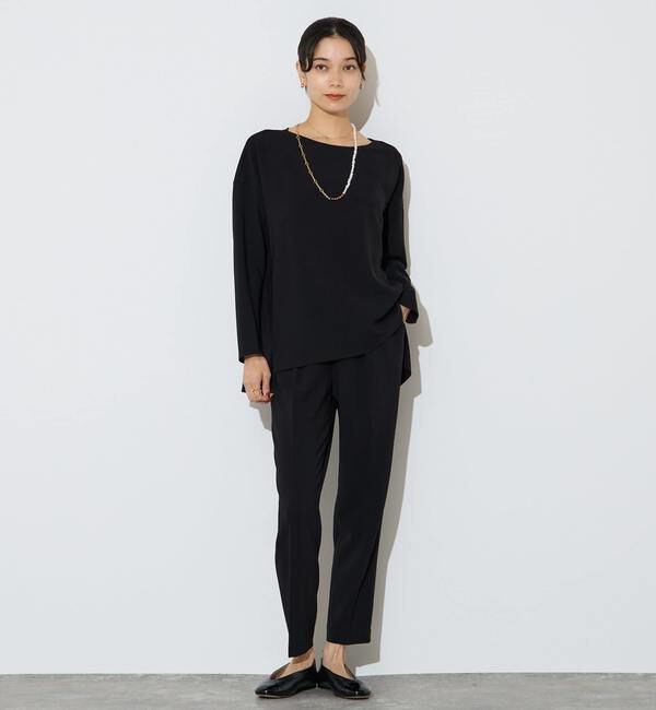 Liesse「【定番】ダブルクロスワイドシルエットブラウス」|シャツ・ブラウス|