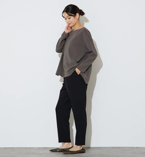 Liesse「【定番】ダブルクロスワイドシルエットブラウス」|シャツ・ブラウス|